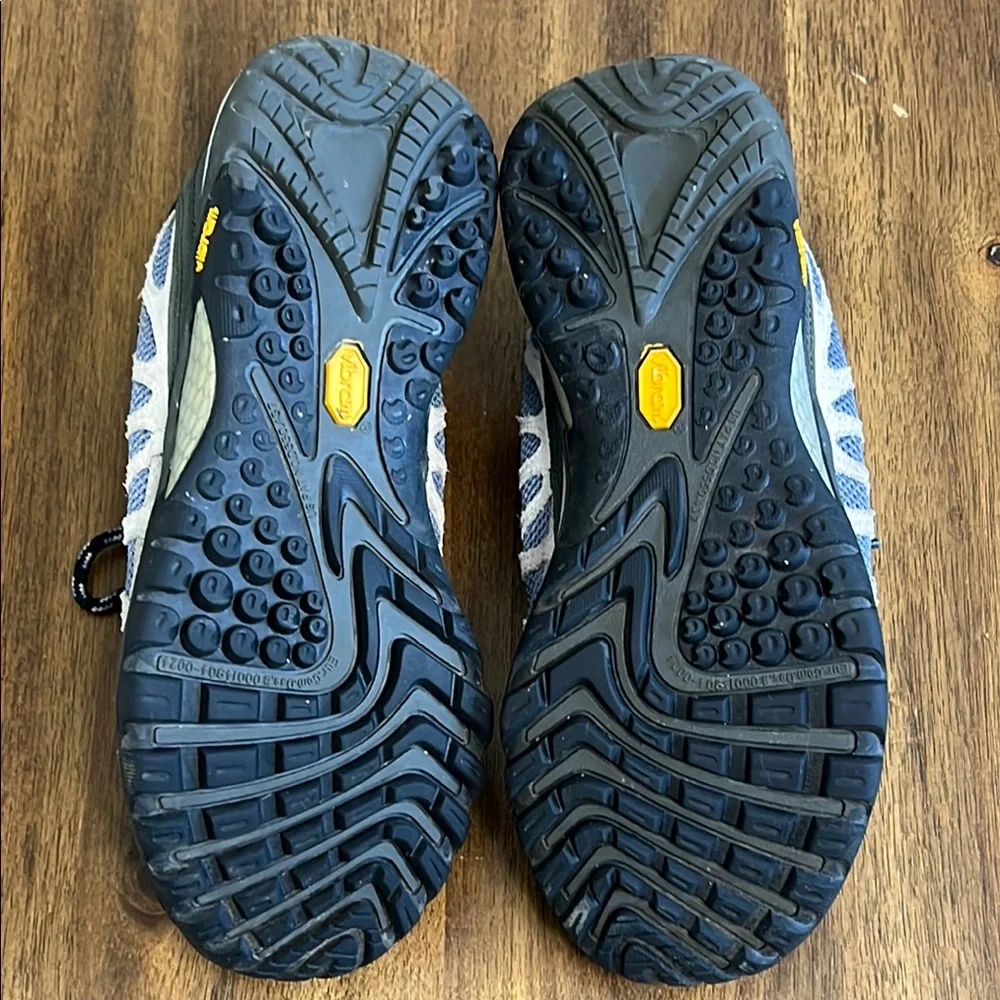 Merrell Women's Gray and Blue Trail Sneakers - Picture 13 of 17